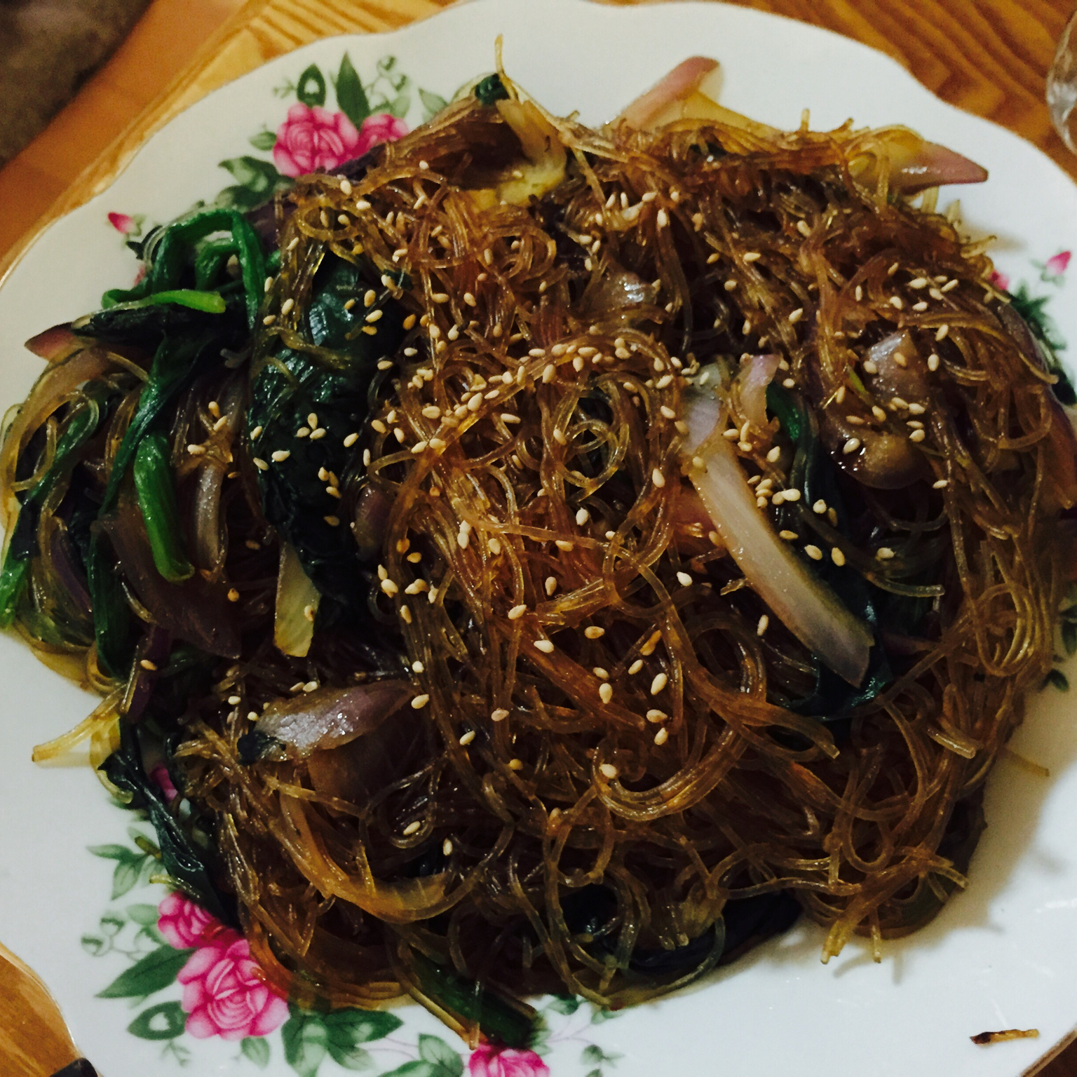 韩式粉丝炒杂菜 Korean Style Glass Noodles with Vegetables
