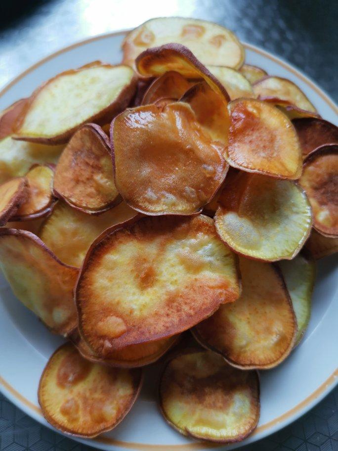 下午茶☕️炸地瓜片🍠