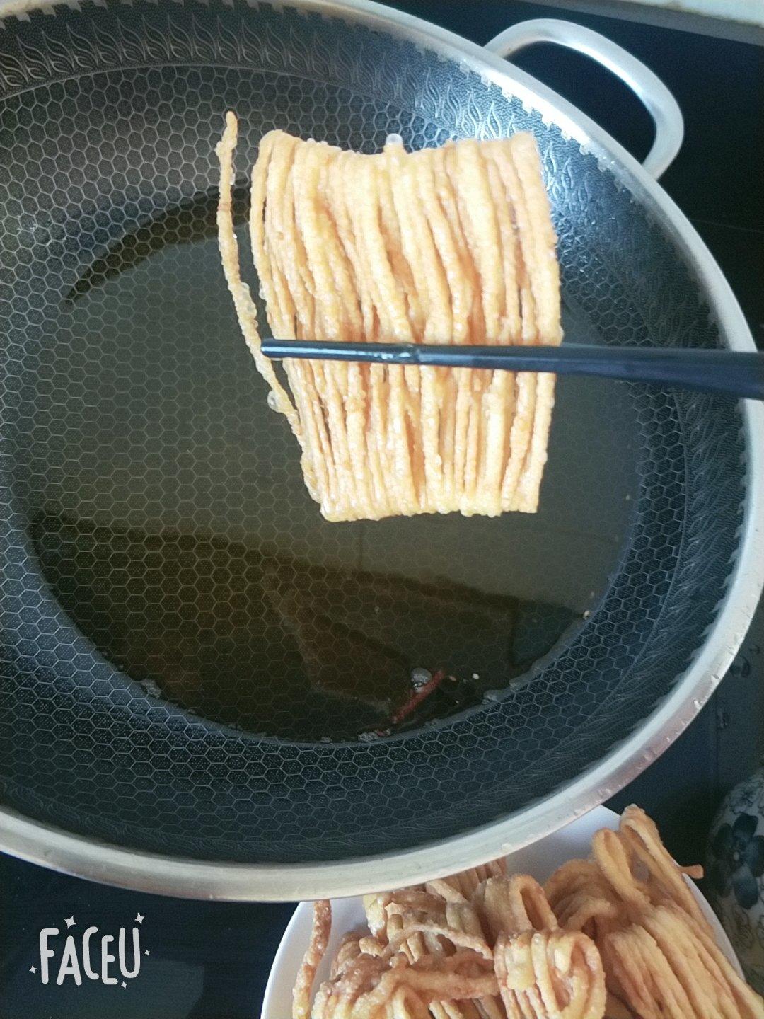 家庭版油炸小馓子（散子）