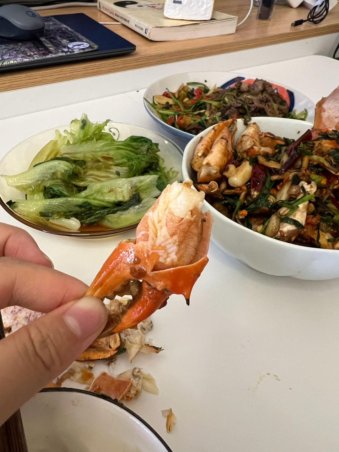 姜葱炒肉蟹