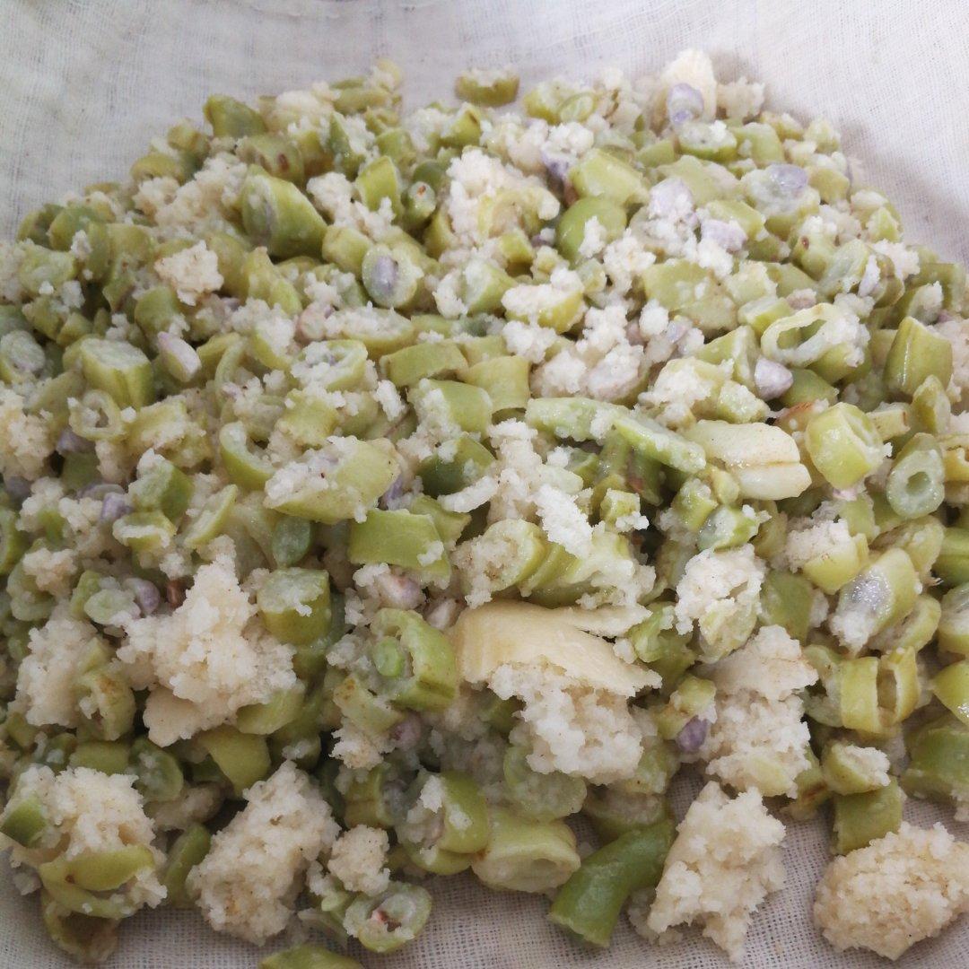 刘晓梦做的豆角麦饭