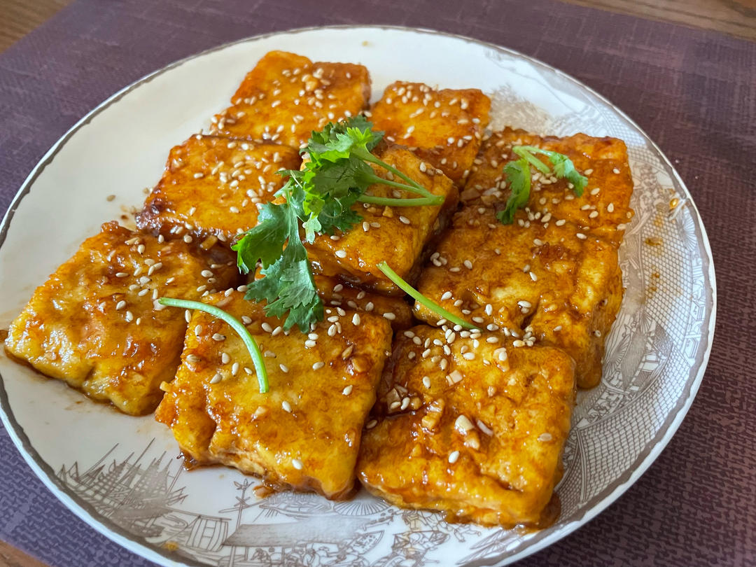 茄汁香煎脆皮豆腐 🤤外酥里嫩