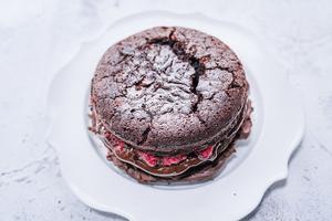 史上最简单黑啤黑巧蛋糕食谱教程的做法 步骤17