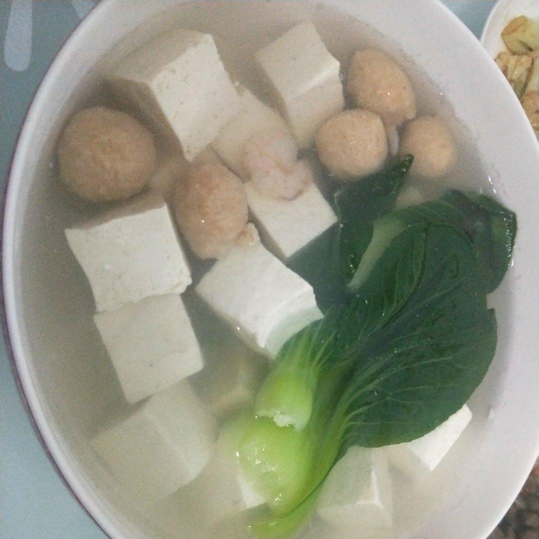 青菜豆腐汤