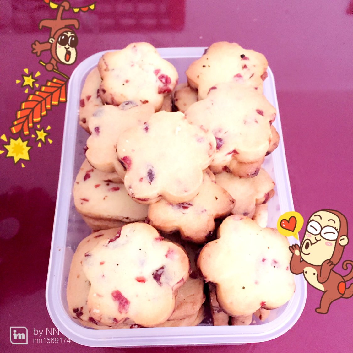 《Tinrry+》蔓越莓曲奇（超简单曲奇配方）