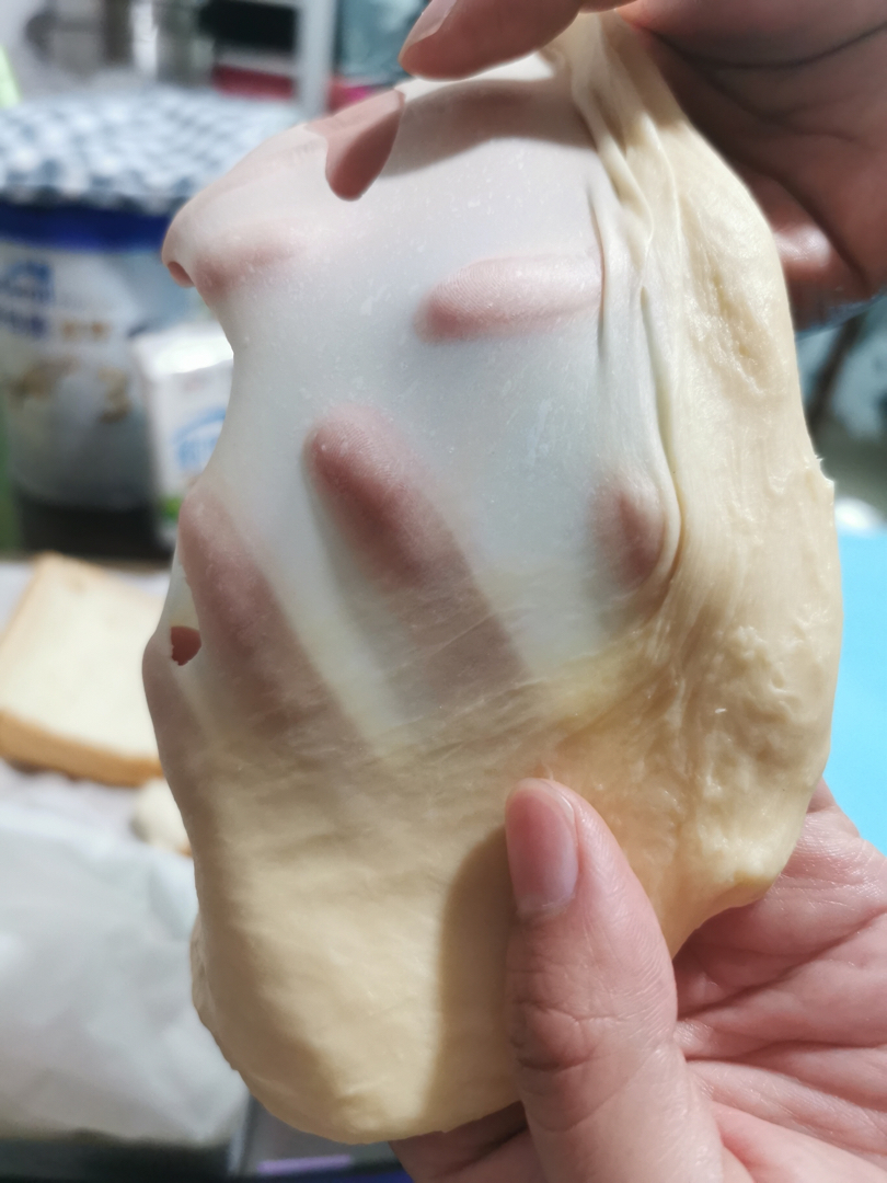 一次发酵❗️手撕吐司面包，柔软拉丝～