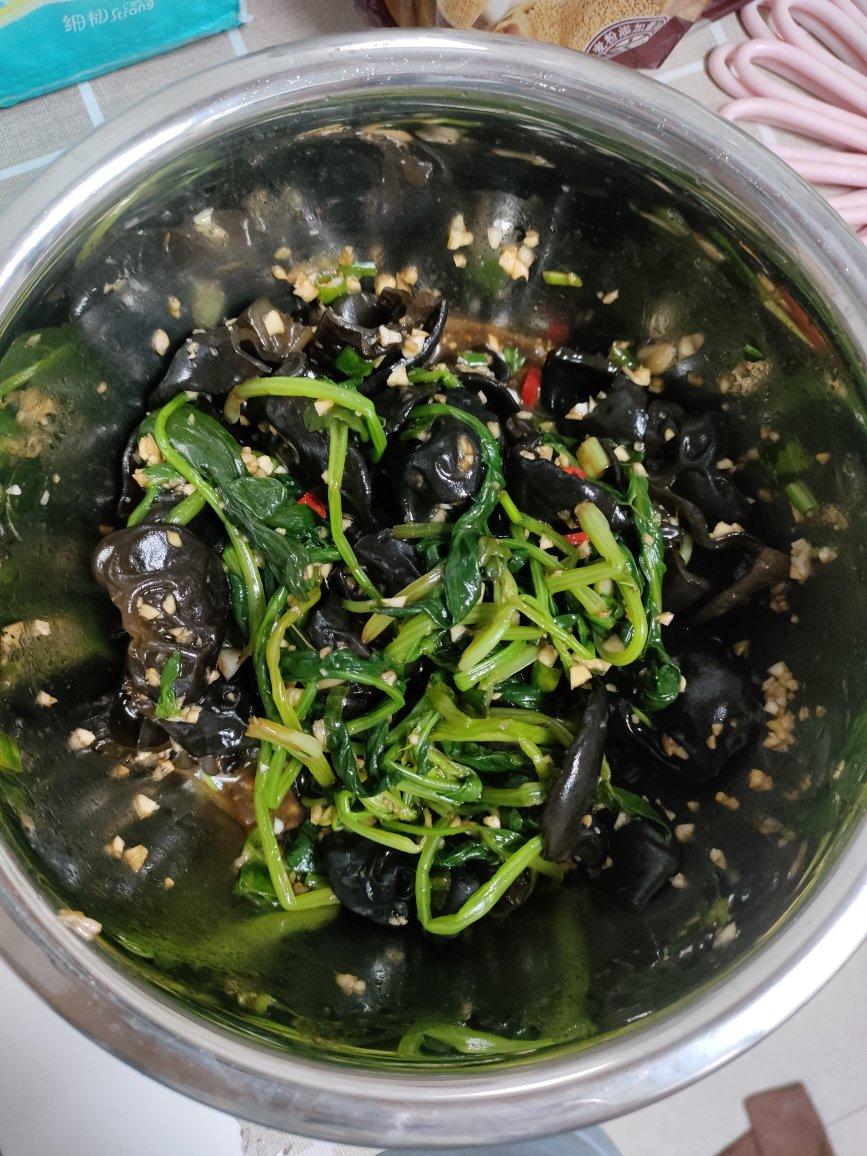 ✅第24道低卡减脂菜✨清脆爽口的凉拌菠菜木耳🌿