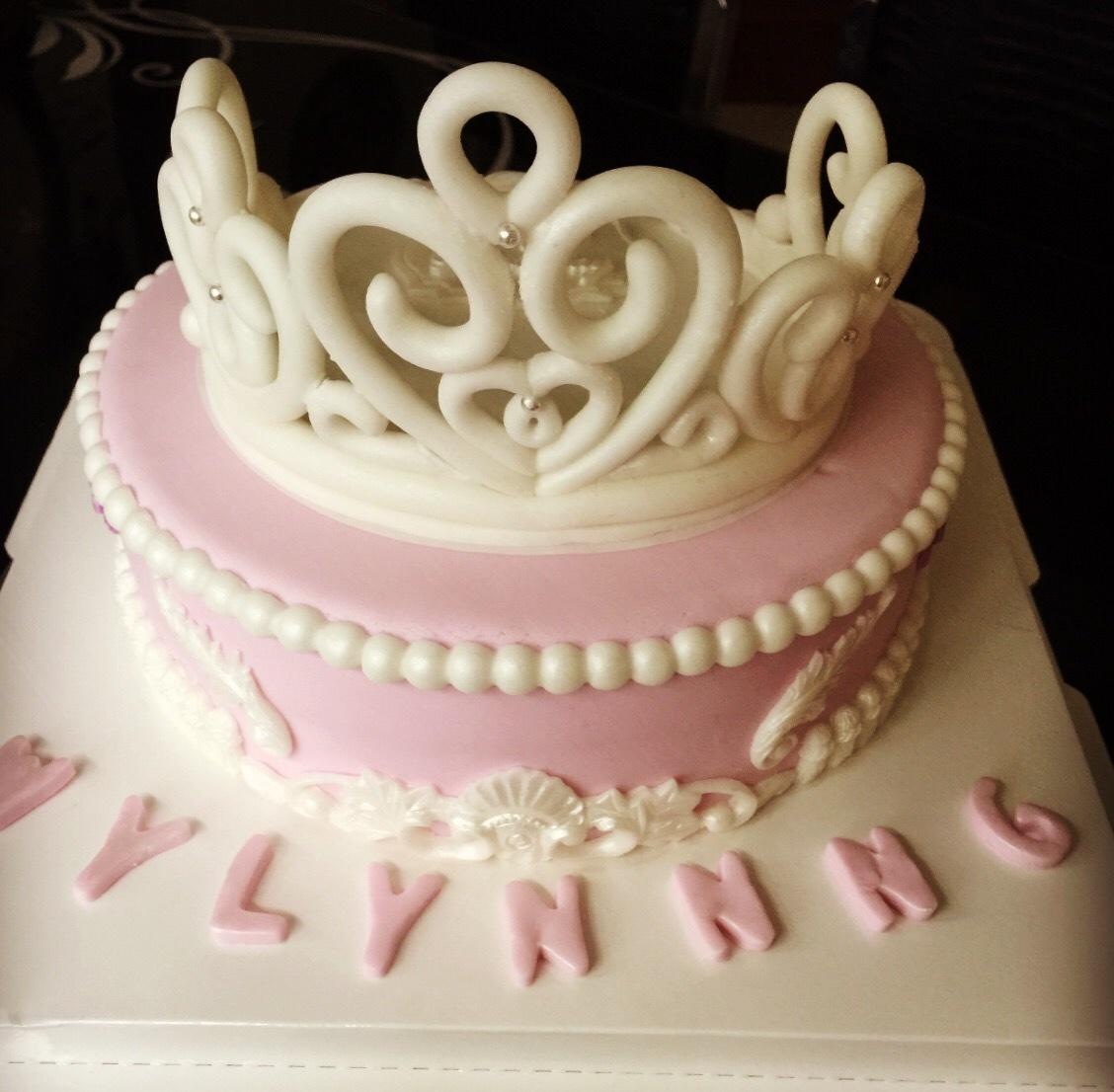 小公主风皇冠翻糖蛋糕的做法