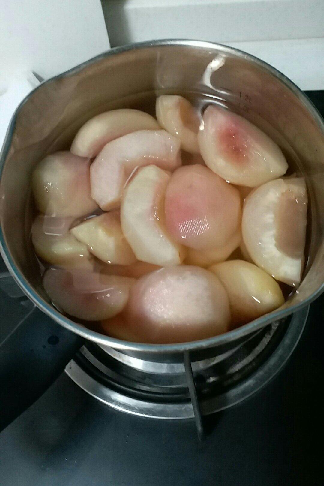 黄桃罐头（怎样做出超市买的那样漂亮的整瓣桃子）