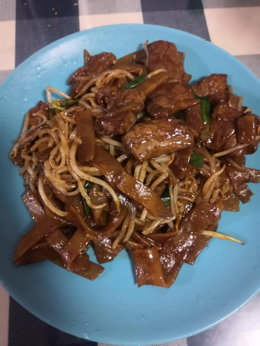 干炒牛河，不颠锅，不粘锅的小窍门