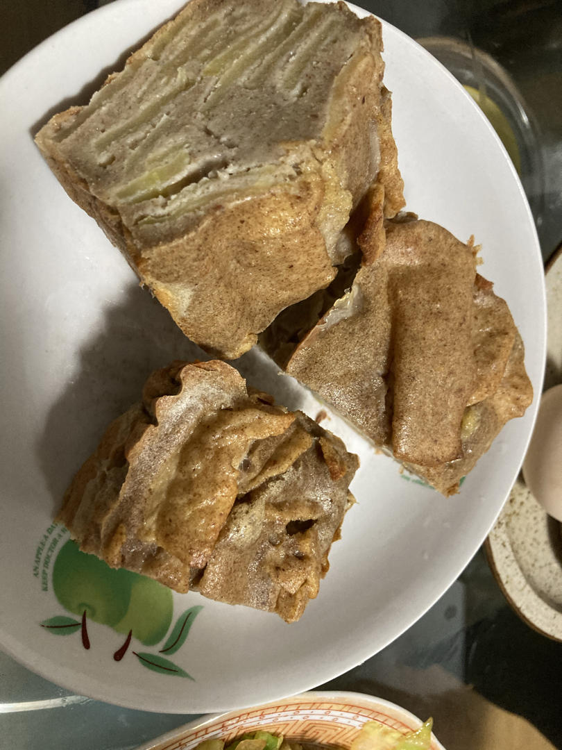 低卡低脂‼️隐形苹果千层蛋糕🍰好吃不胖