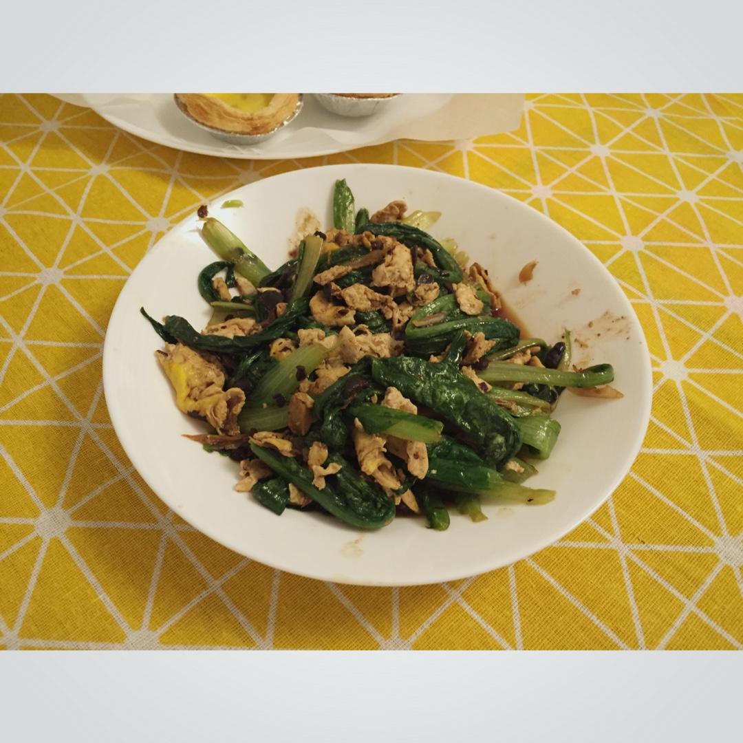 豆豉鲮鱼油麦菜