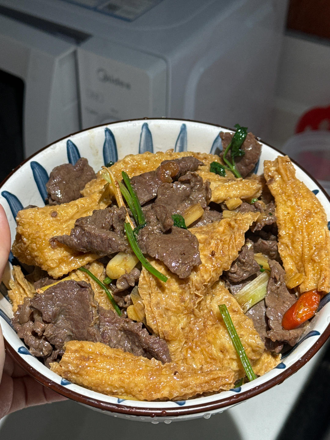 腐竹炒牛肉