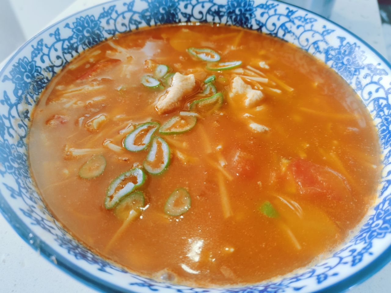 🍅开胃的番茄滑肉片汤