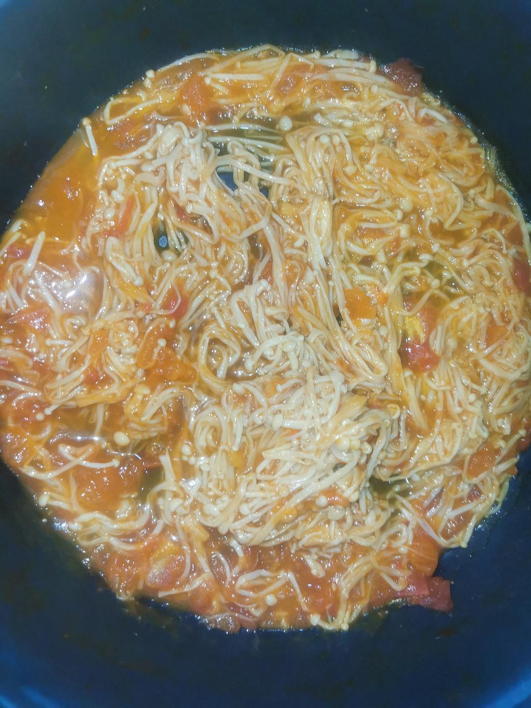 低脂低卡～营养又下饭的番茄金针菇