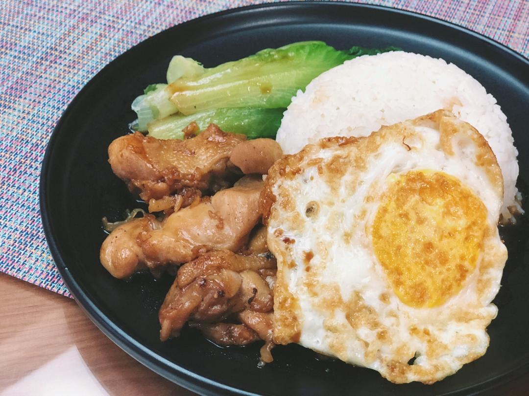 照烧蒜香版鸡腿饭的做法