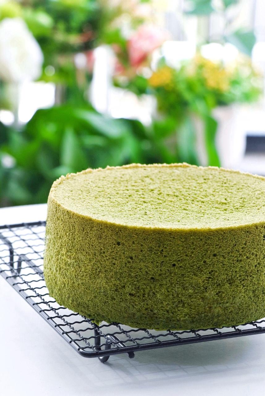 tangtang瑭瑭做的六寸抹茶戚风蛋糕