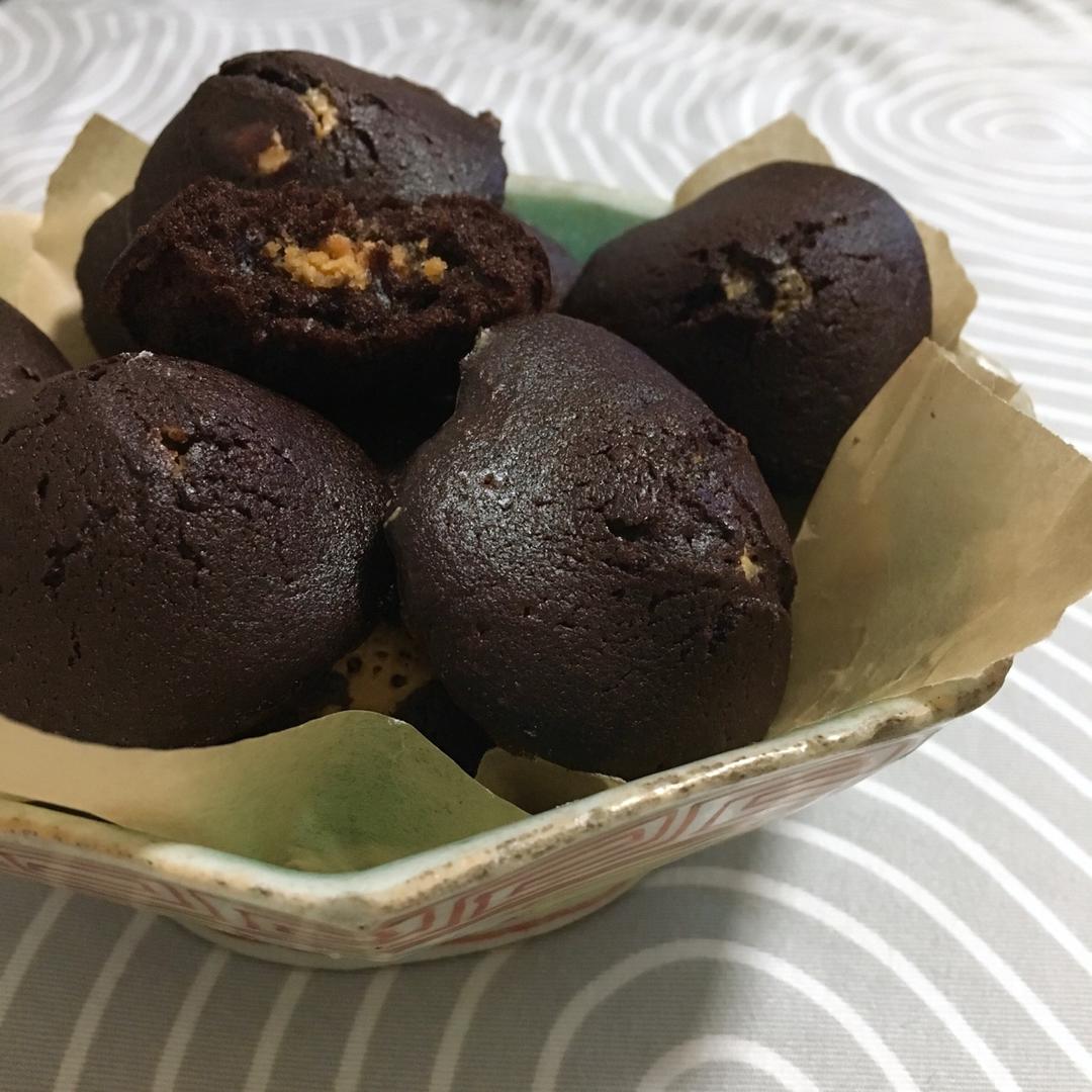 可可花生酱软心玛德琳