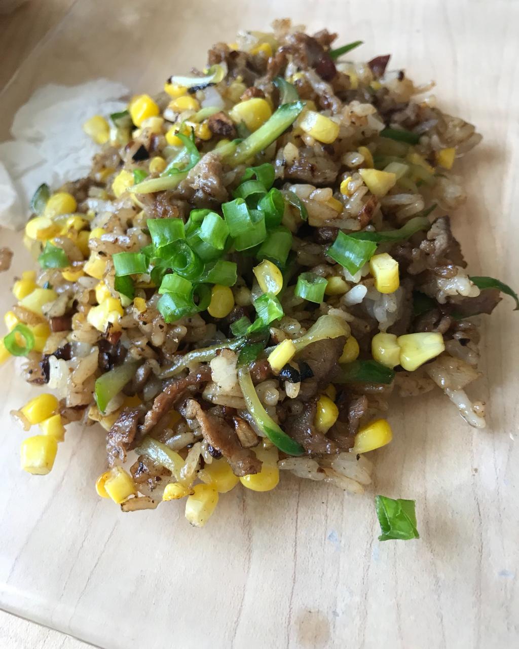 日式肥牛玉米炒饭