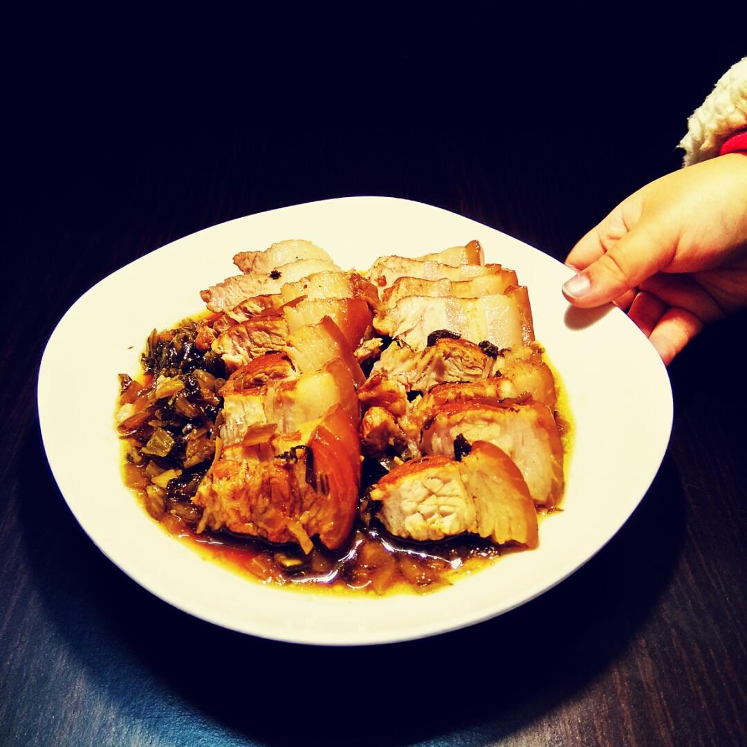 桃梦儿做的酸菜卤肉