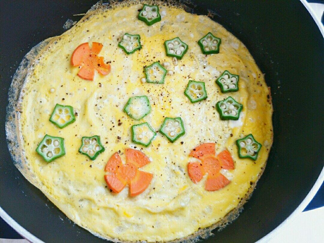 秋葵煎蛋饼🍳