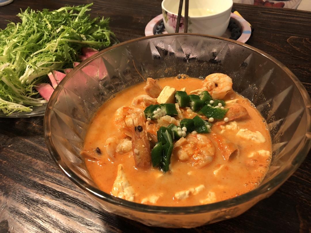 虾仁豆腐煲