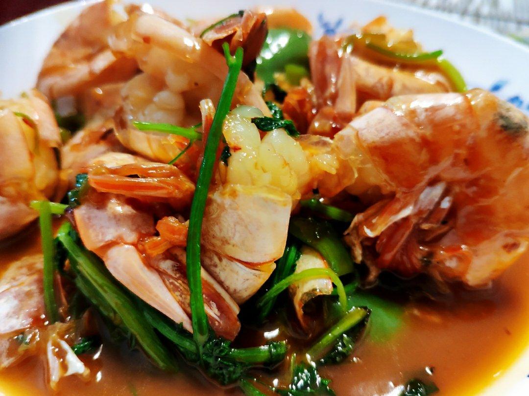 泰式甜辣酱炒大虾