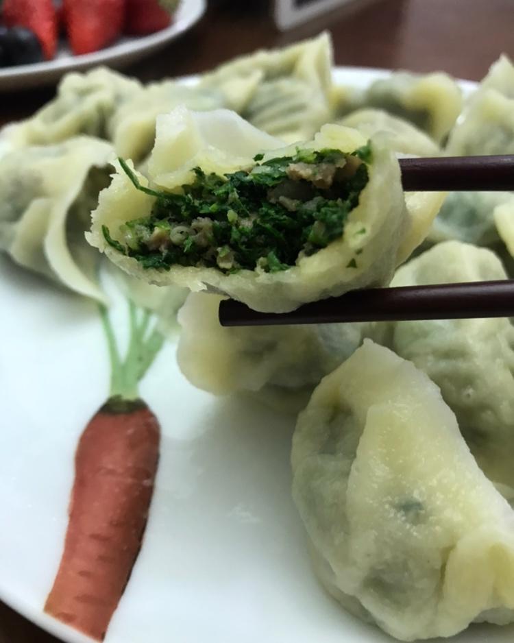 荠菜鲜肉饺子