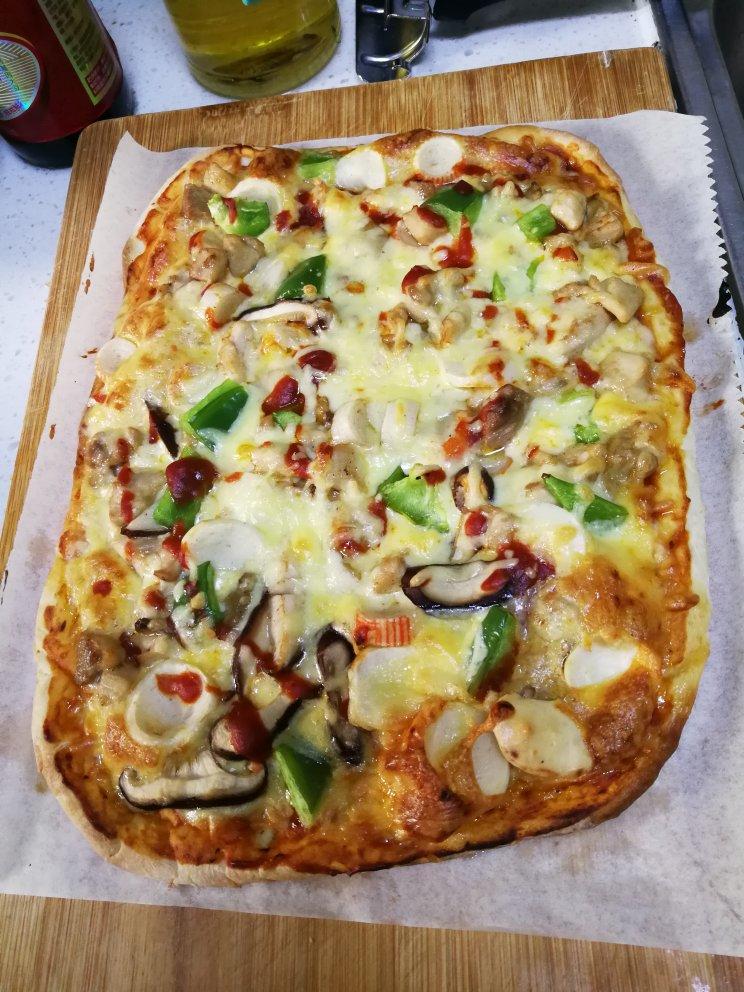 奥尔良烤鸡肉披萨