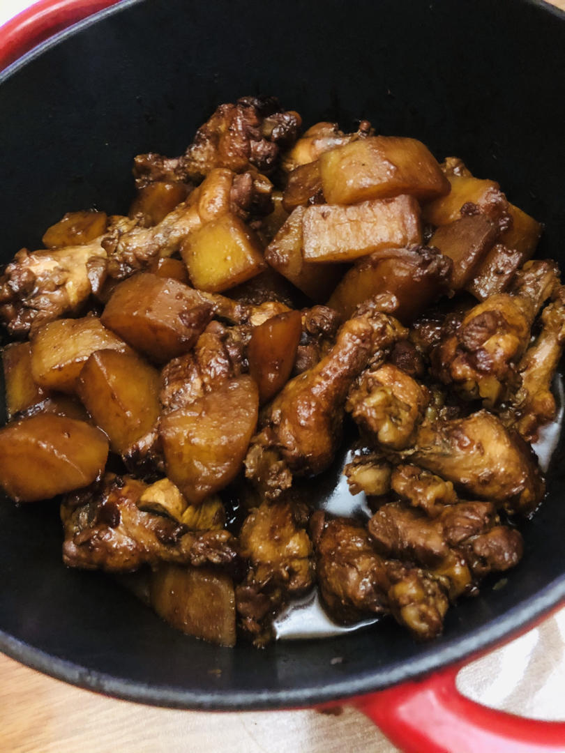 不加水也能做出😱嫩滑香喷喷的【葱油焖鸡腿】