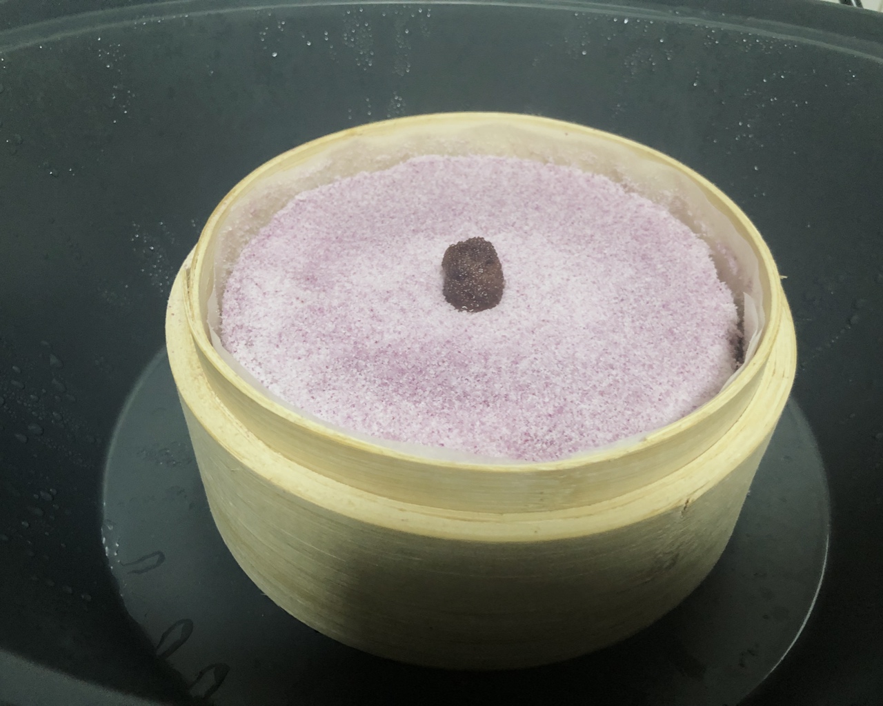 小美版紫薯松糕（素食）的做法 步骤4
