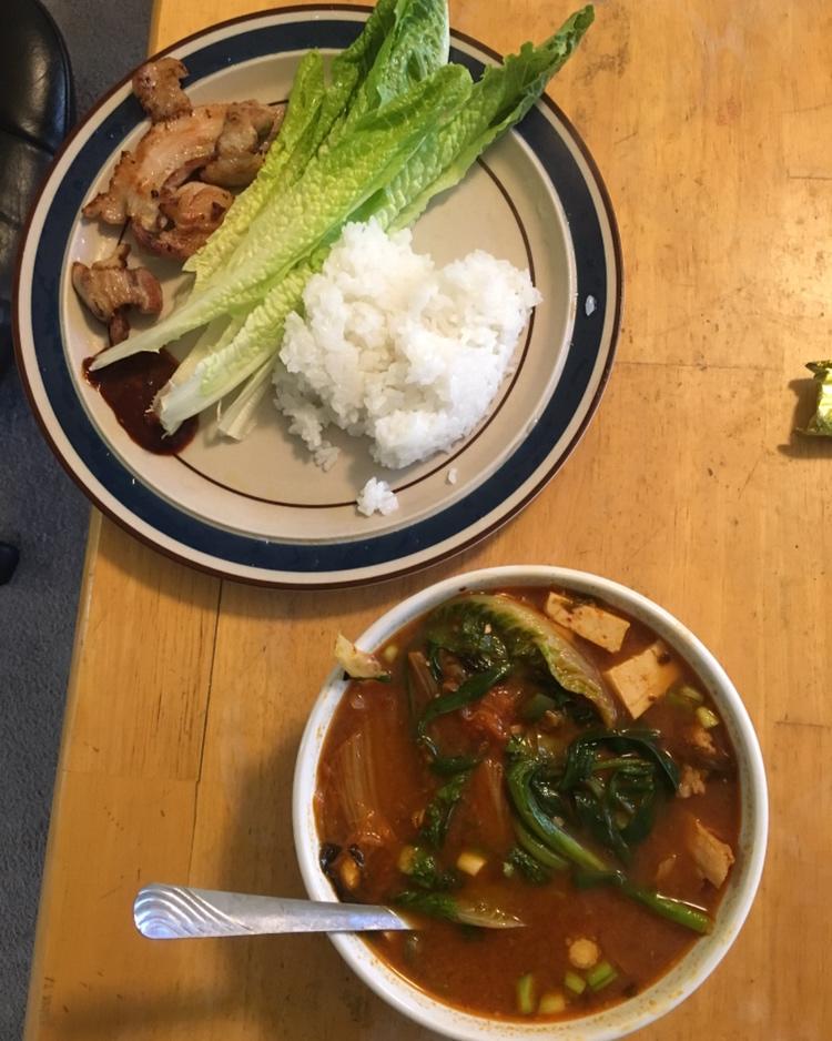 辣白菜豆腐汤