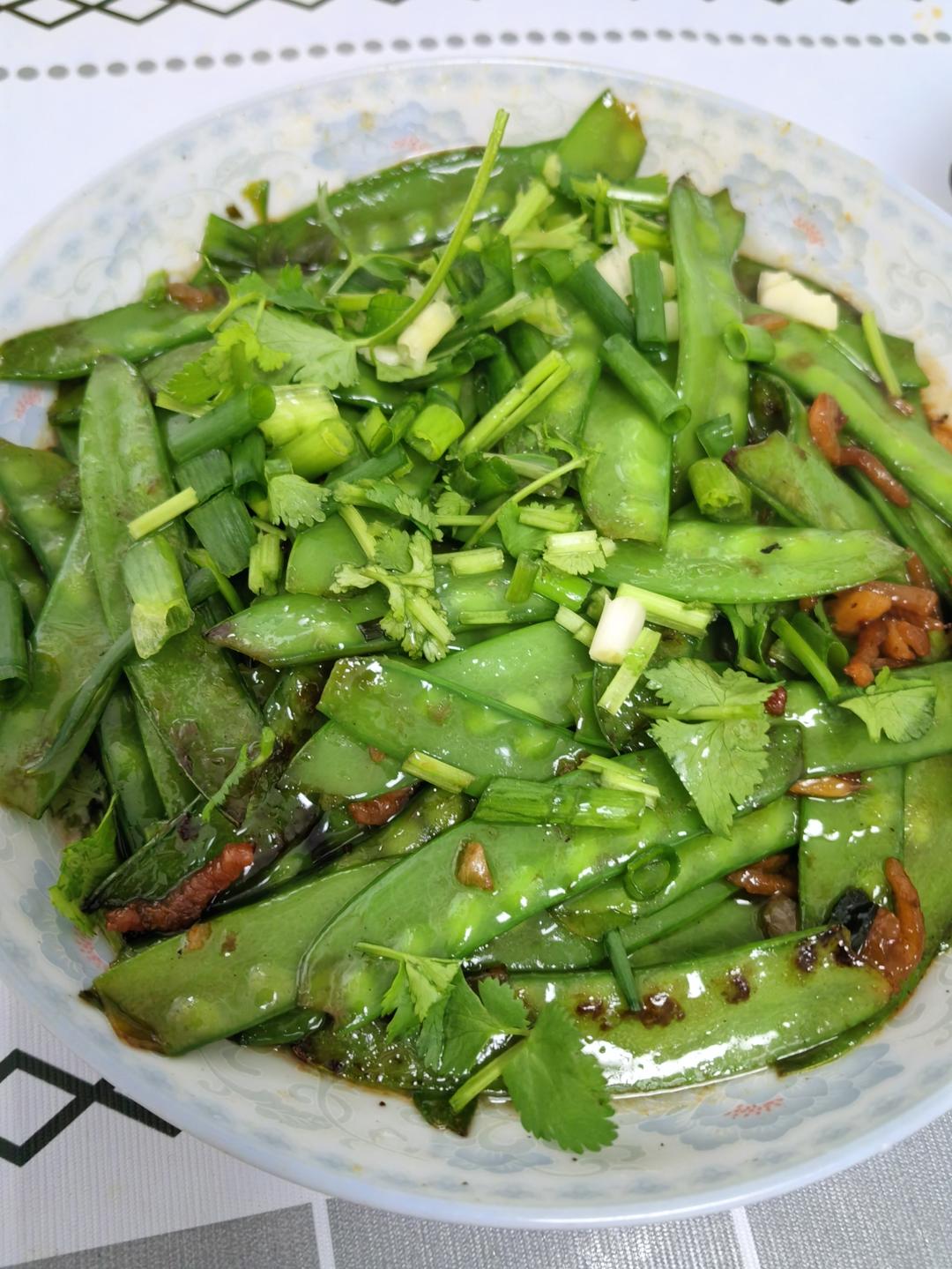 清炒豌豆荚