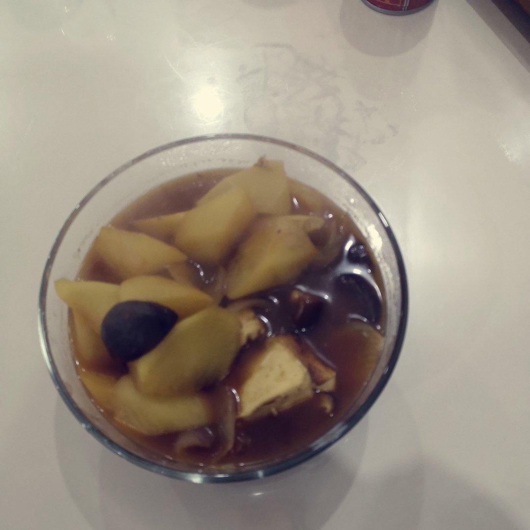 减脂白萝卜炖炸豆腐