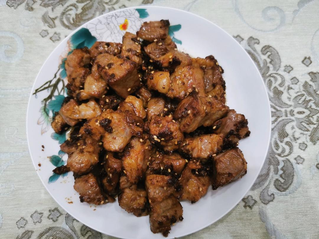 孜然香嫩牛肉，超简单，只需两步