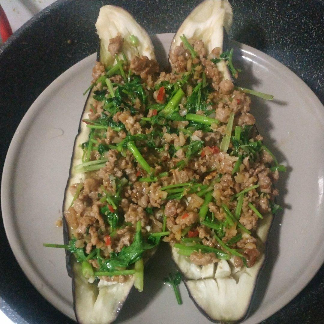 不烤不炸的💓蒜泥茄子