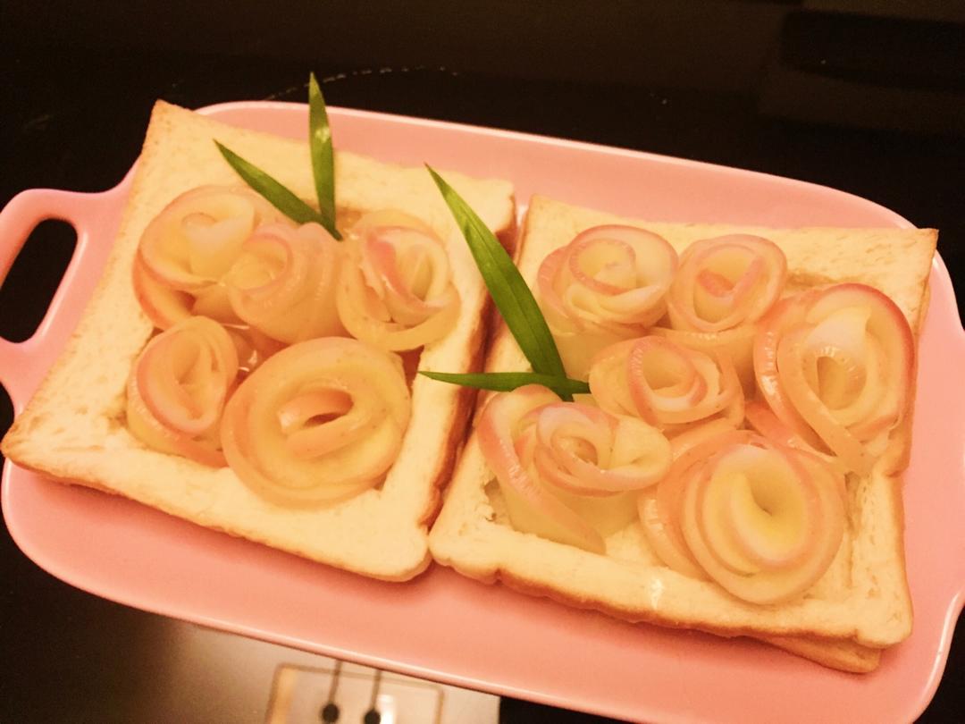 苹果玫瑰吐司