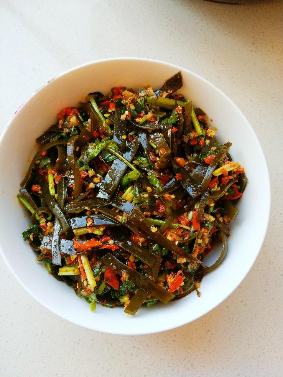 红孩儿啊做的凉拌海带丝