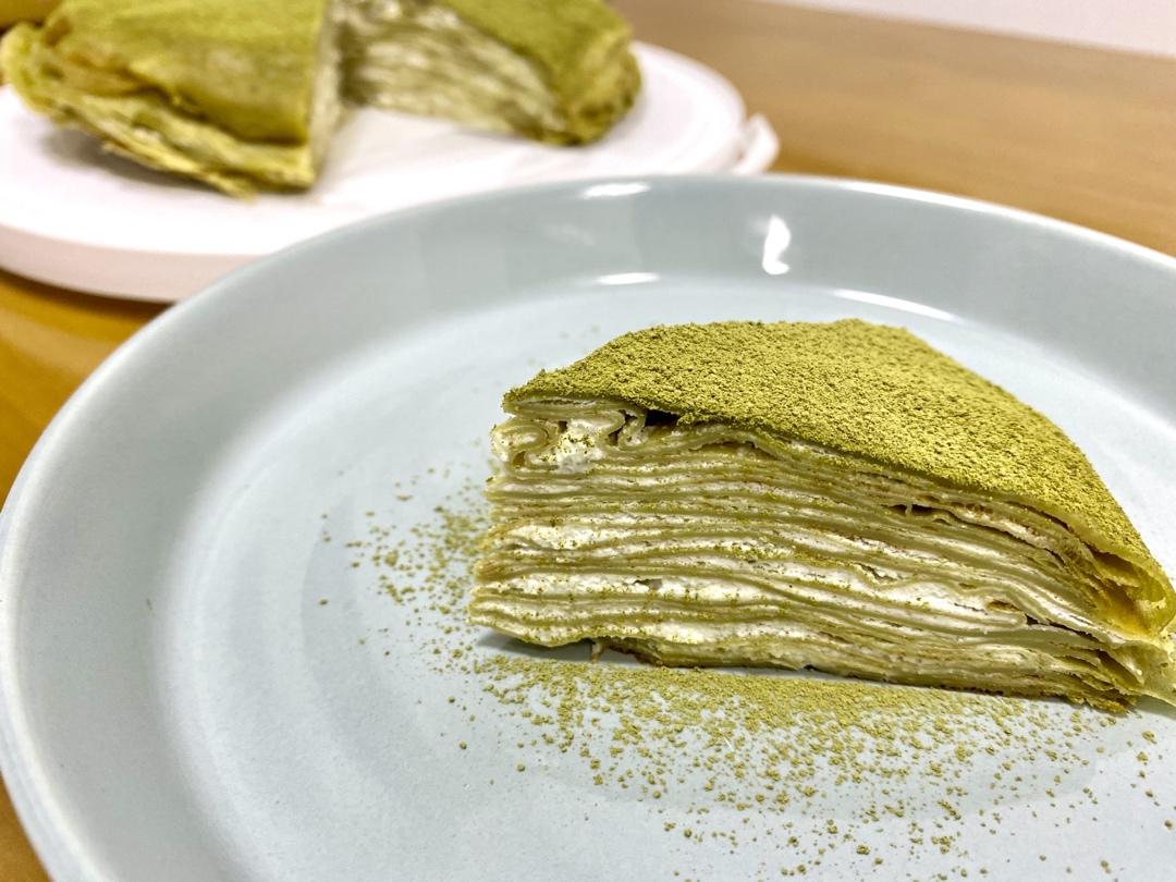 山姆小哥做的抹茶千层蛋糕