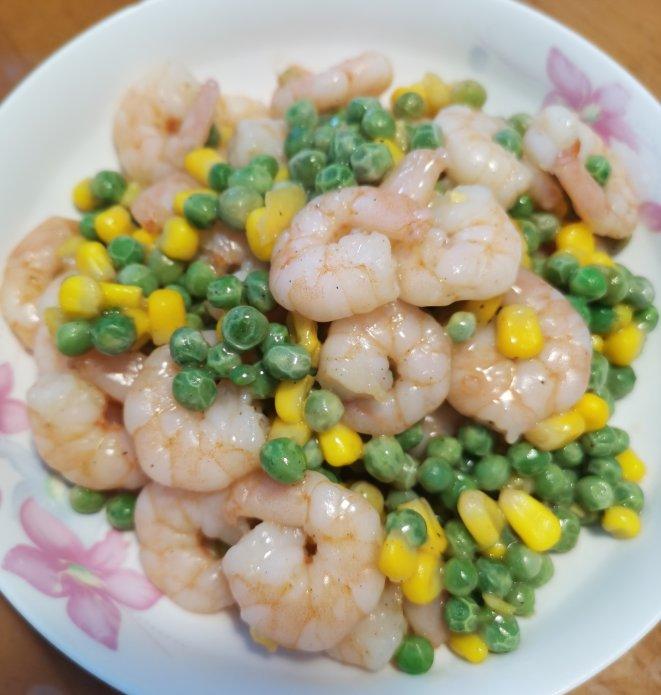 青豆玉米虾仁