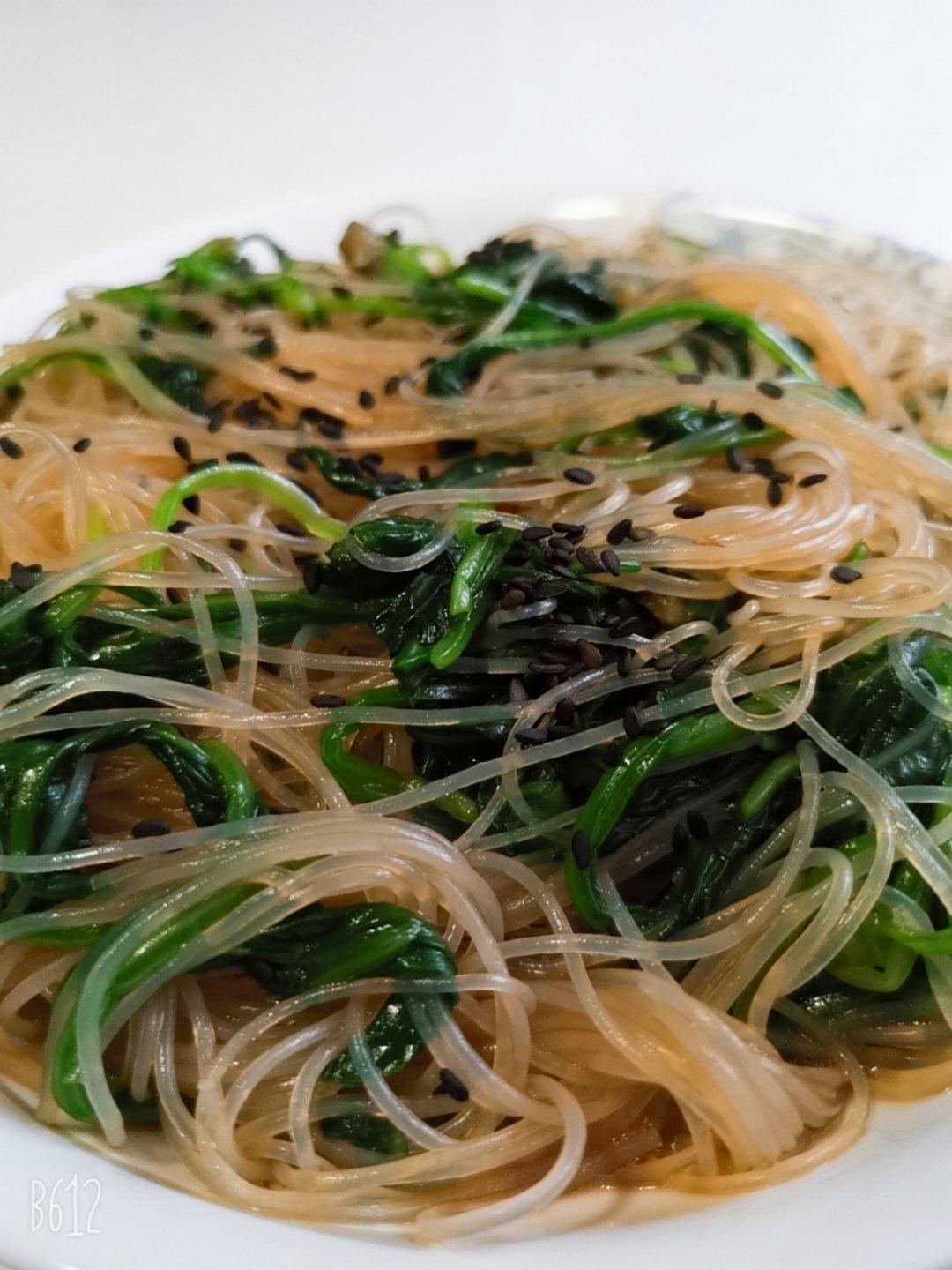菠菜拌粉丝