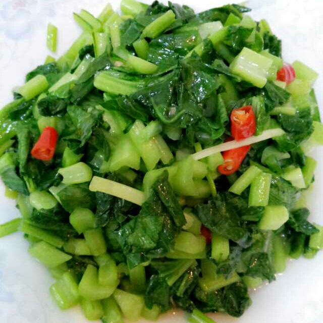 喵-私房菜做的清炒雪里红