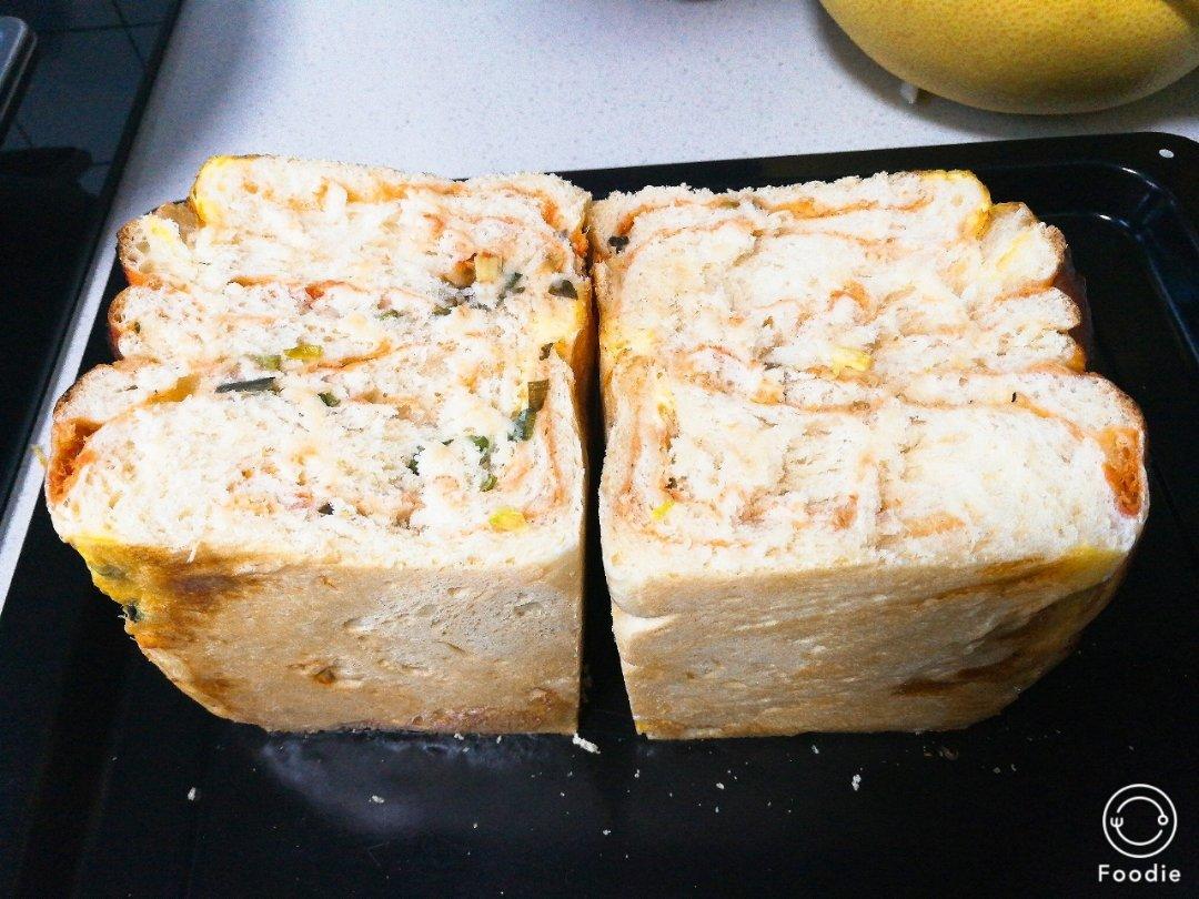 香葱肉松手撕吐司