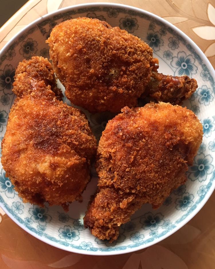 香酥炸鸡腿肉（低脂无油烤箱版）