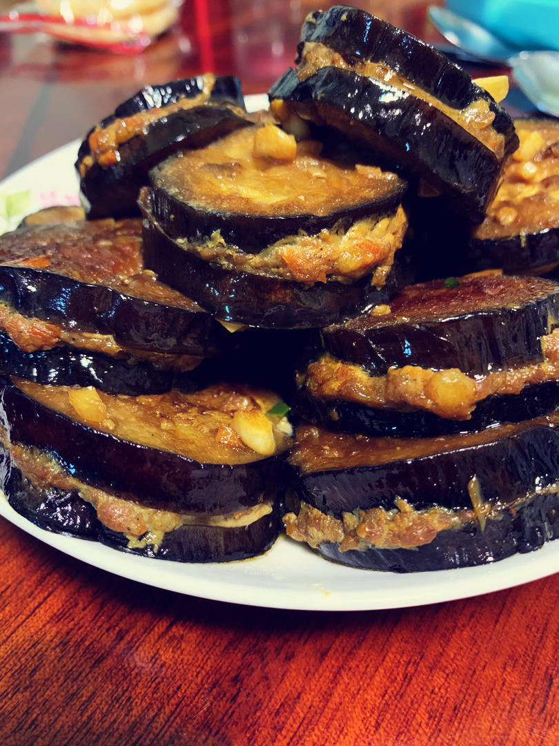 🔥日式照烧茄盒（不用油炸❗少油多汁❗）