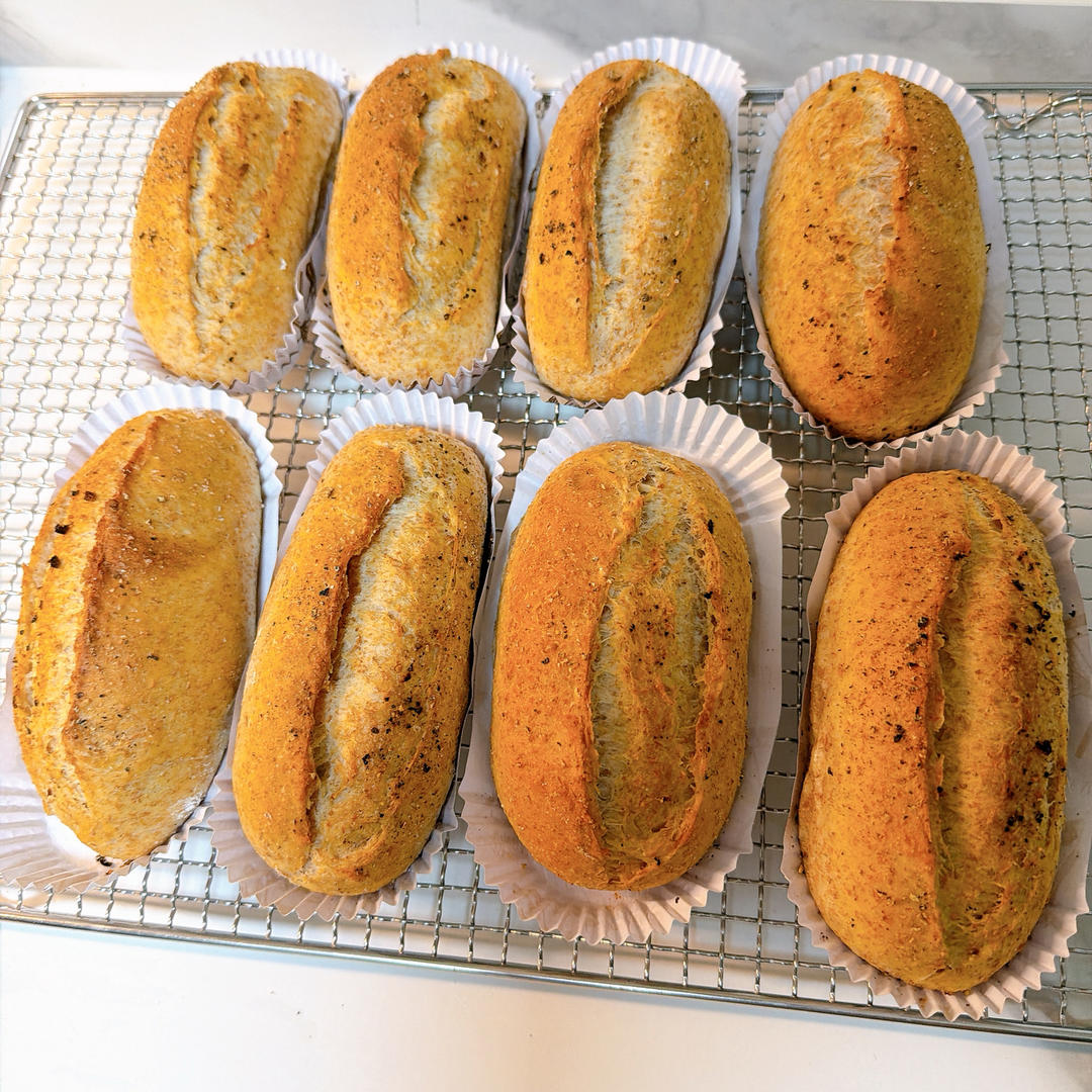 口感非常好的50%全麦主食餐包