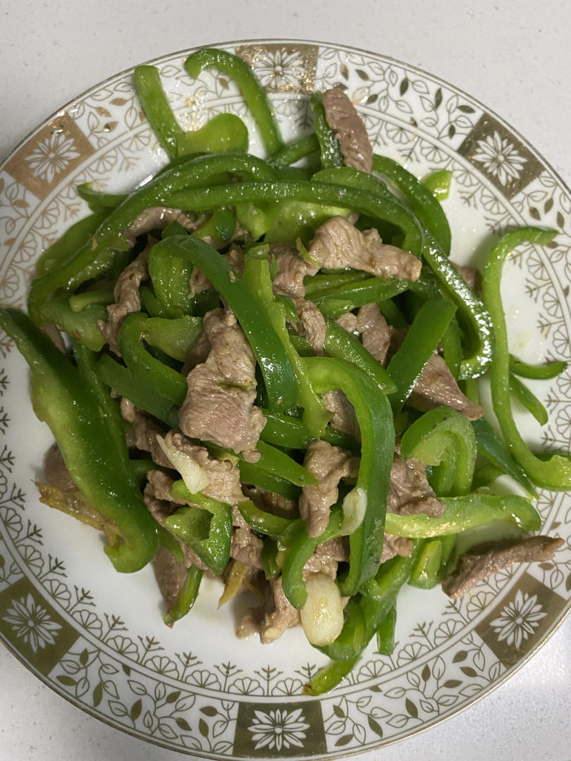 家常菜青椒炒肉