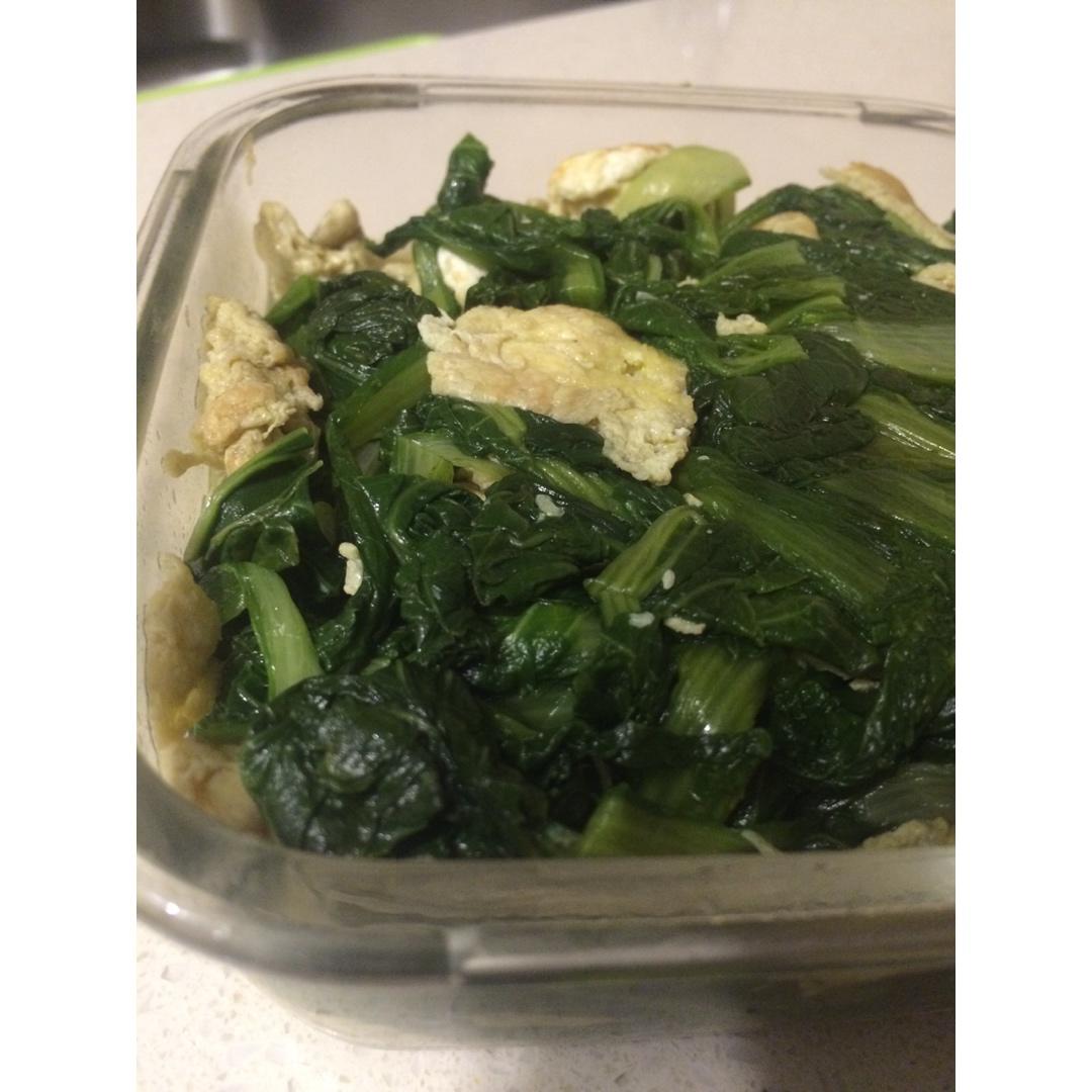小白菜炒鸡蛋