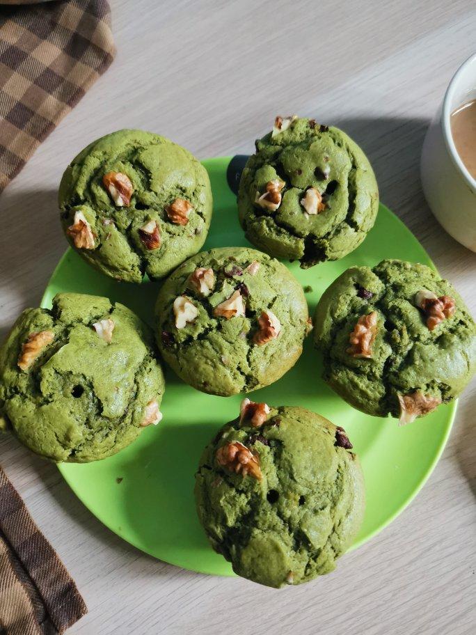 网红星巴克甜品，爆头抹茶麦芬小蛋糕
