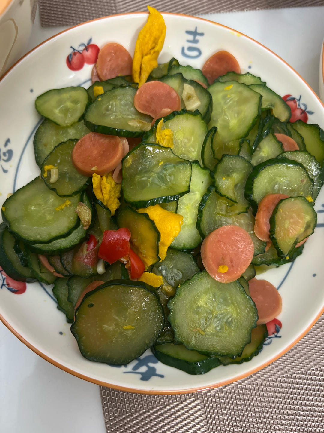 黄瓜炒火腿肠
